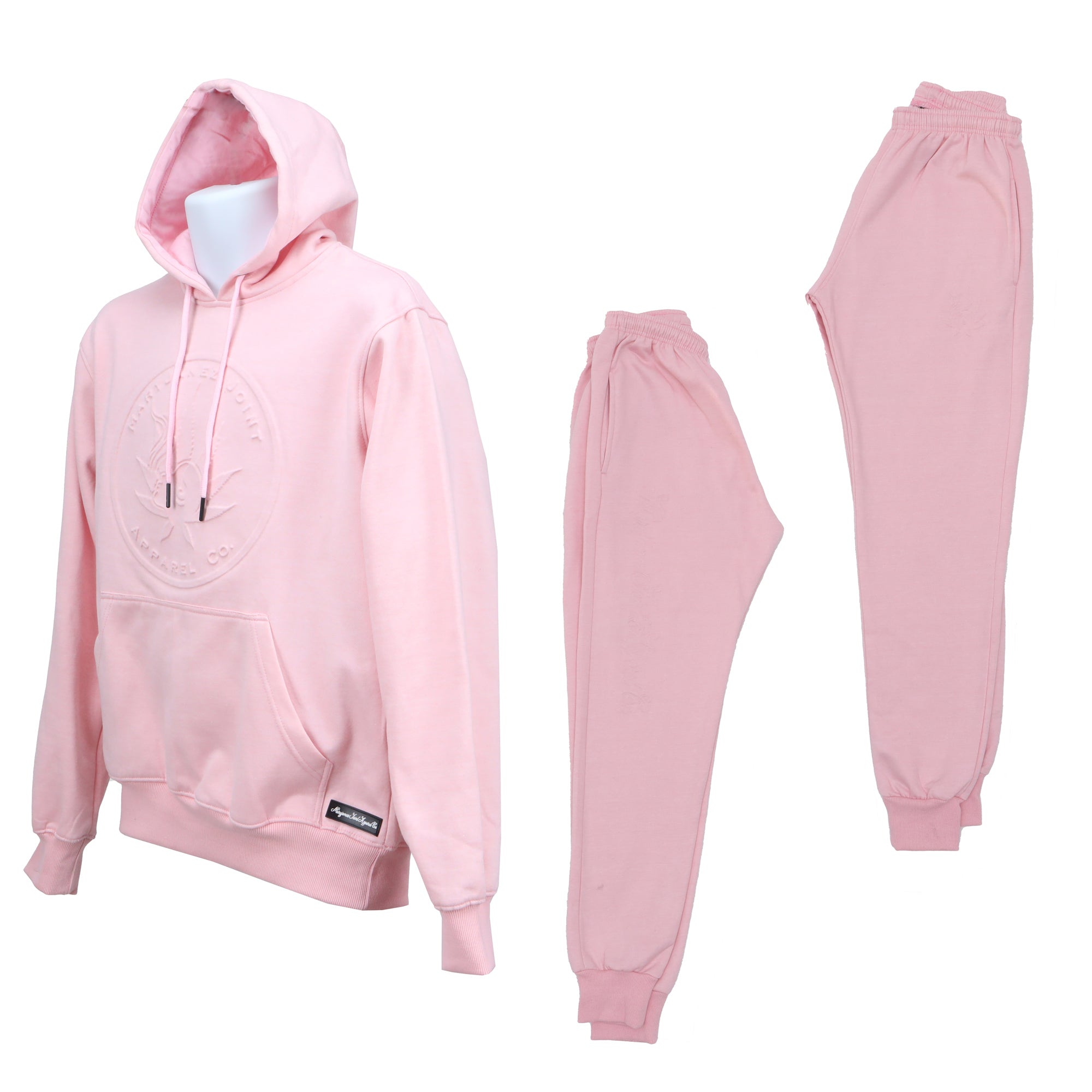 Unisex Signature Series Tracksuits with Embossed pullover hoodie & Embroidered sweatpants