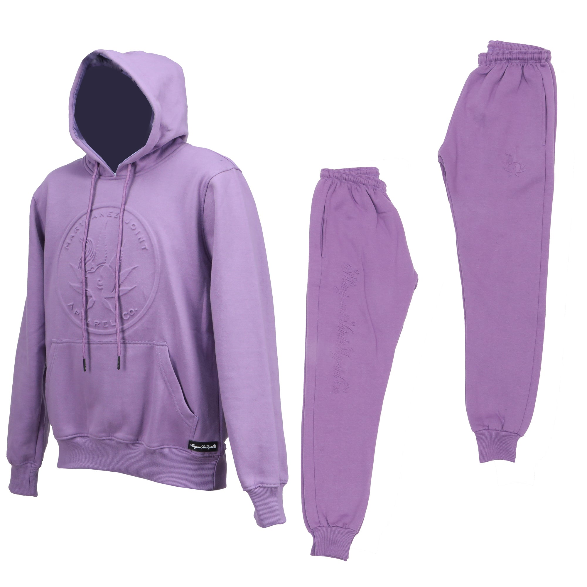 Unisex Signature Series Tracksuits with Embossed pullover hoodie & Embroidered sweatpants